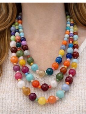 Plunder Design Jewelry Beaded Necklace NWOT